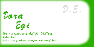 dora egi business card